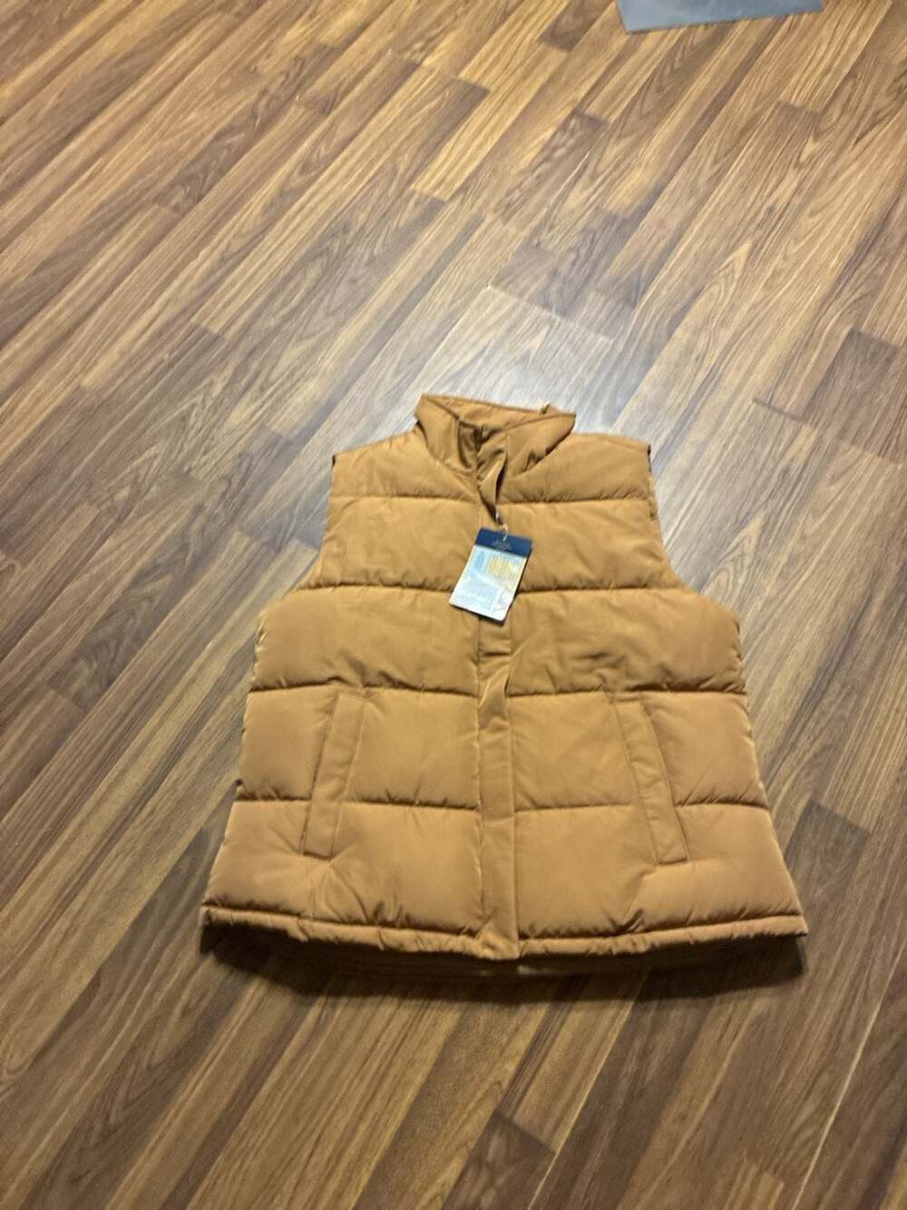 Blue Mountain Women's Insulated Water Resistant Puffer Vest in Tobacco Brown